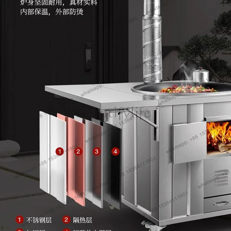 เตาฟืนสแตนเลส LS เครื่องทำความ - Home Cooking Heater บทวิจารณ์และราคา