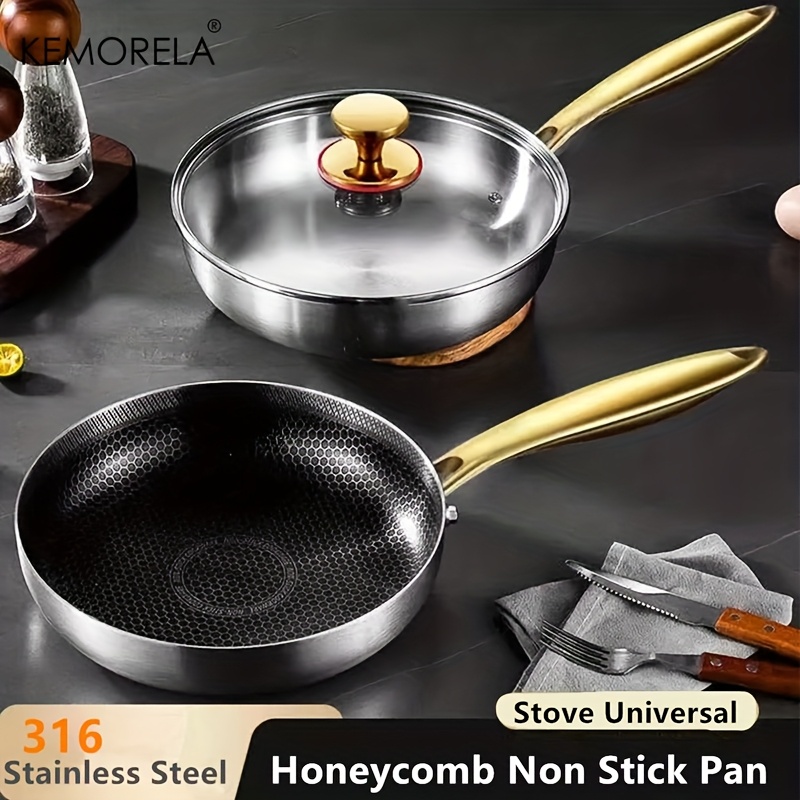กระทะทอดสแตนเลส 316 แบบไม่ติดก - Home Cooking Cookbook บทวิจารณ์และราคา
